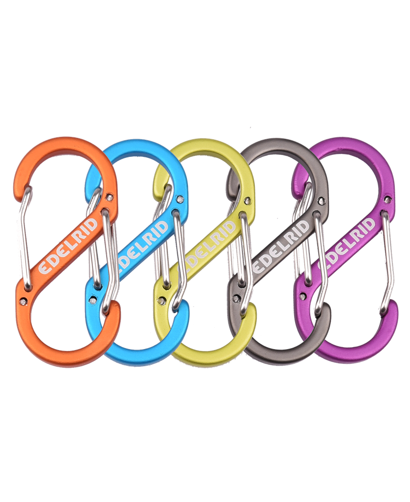 Mousqueton alu sans verrouillage doigt fil - coloris aléatoire - Porte matériel - MICRO S - EDELRID®