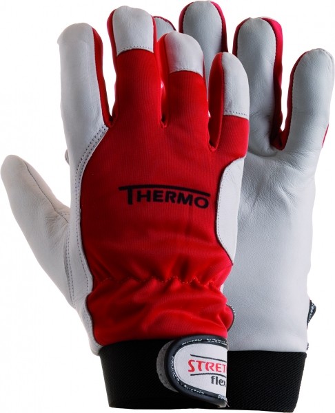 Gants cuir fourrés serrage velcro - STRETCHFLEX THERMO - PFANNER®