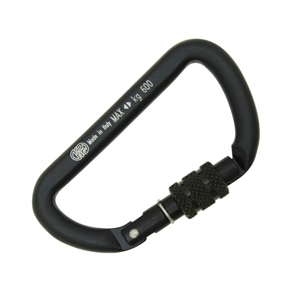 Mousqueton alu à vis - 6kN - Porte matériel - MINI D SCREW - KONG®