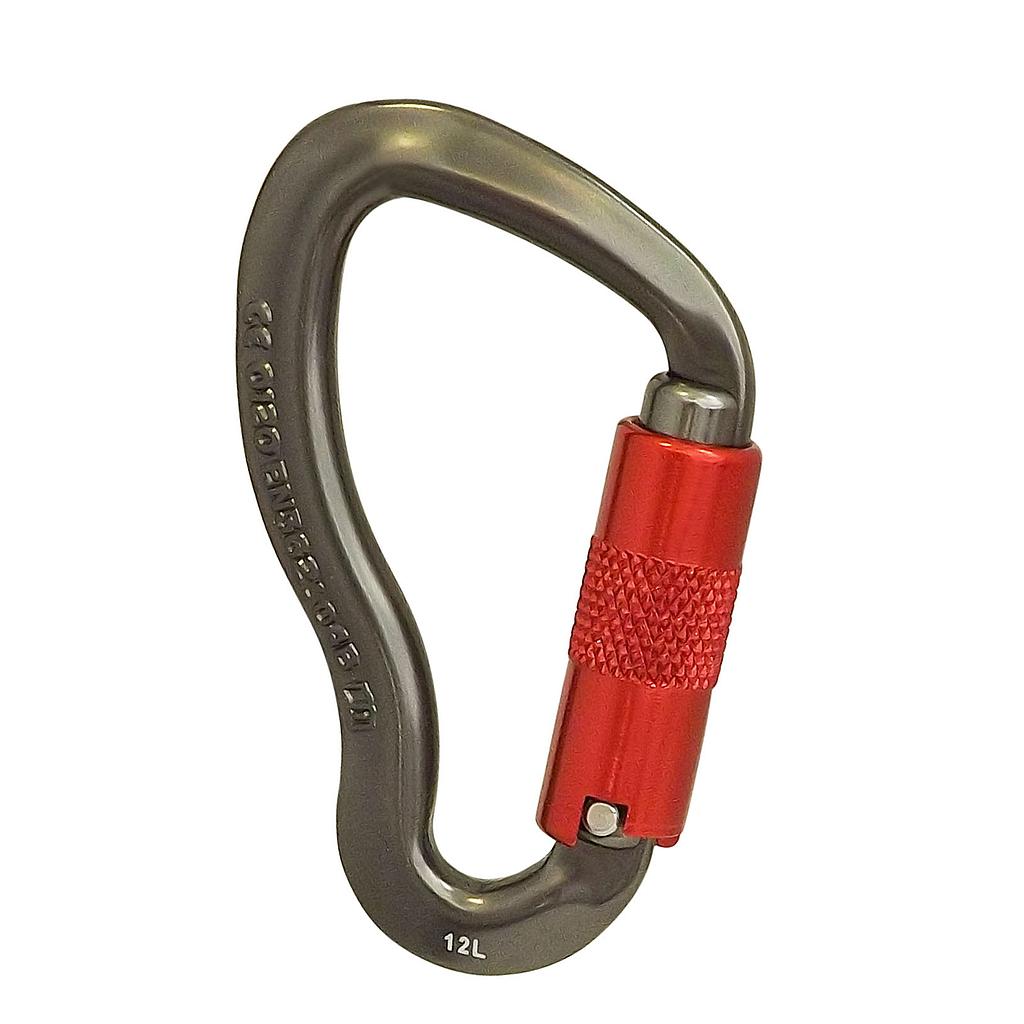 Mousqueton asymétrique Alu - Triple action- GATOR SUPERSAFE - ISC WALES®