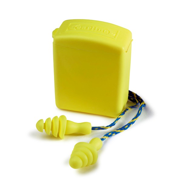 Bouchons antibruit jaunes cordés SNR 30 dB - COVERGUARD®