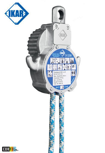 Corde pour évacuation - Type Abs + 2 mousq. - Ø10,5mm (+LE M SUPP 3,10E) -IKAR®