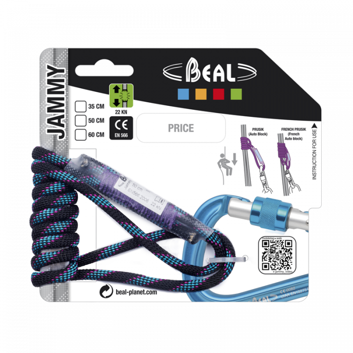 Anneau autobloquant en cordelette aramide 5,5 mm - JAMMY - BEAL®