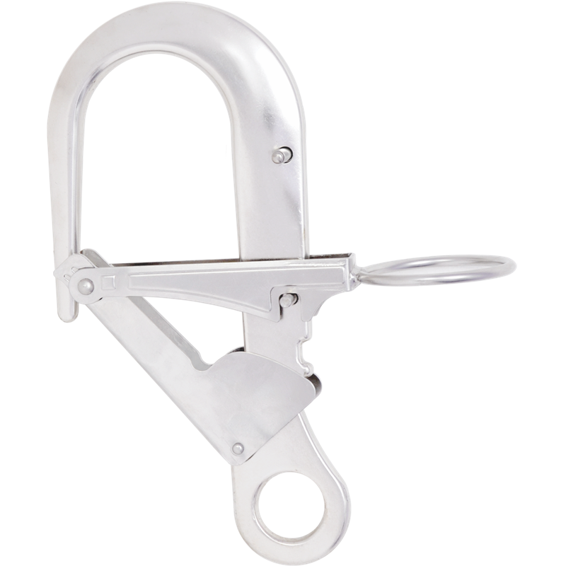 Crochet d'ancrage en aluminium pour perche télescopique FA6001600, ouverture 60mm - HANGS UP - KRATOS SAFETY®