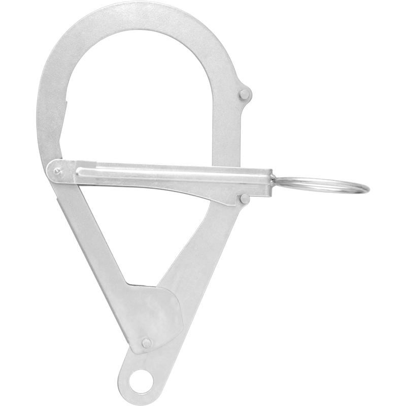 Crochet d'ancrage en acier pour perche télescopique FA6001600, ouverture 95 mm - KRATOS SAFETY®