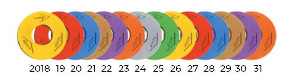 Anneau haubanage annuel jaune 2026 - COUSIN®